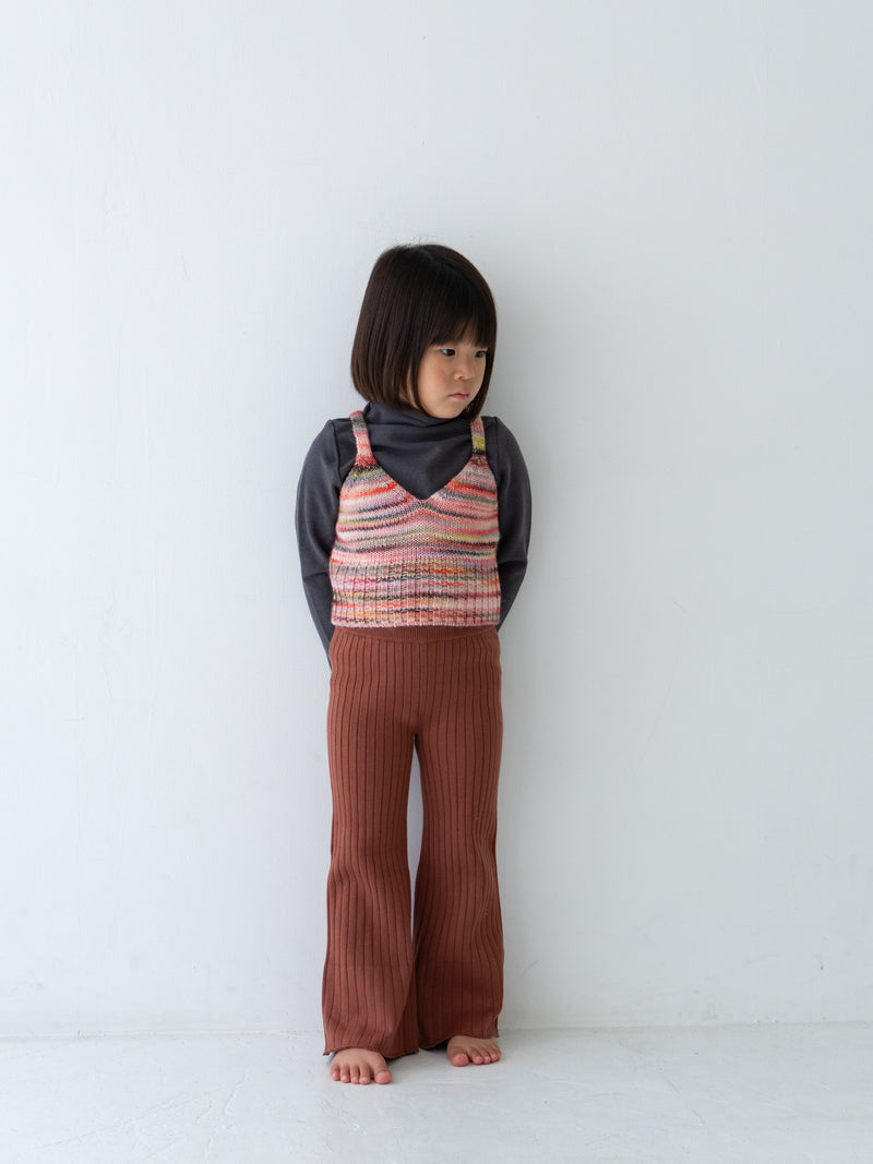 Knit flare pants