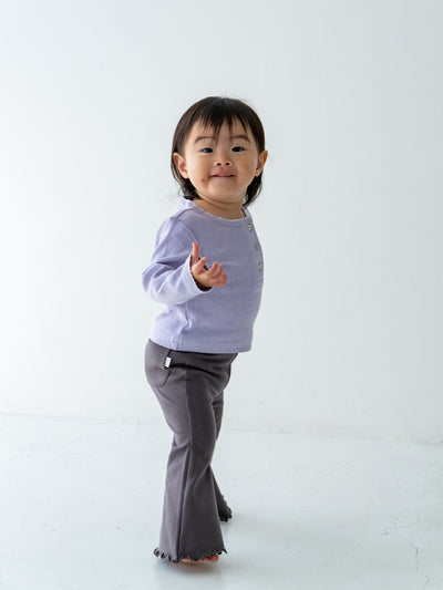 Flare cotton pants