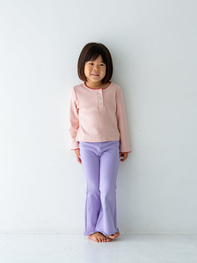 Flare cotton pants