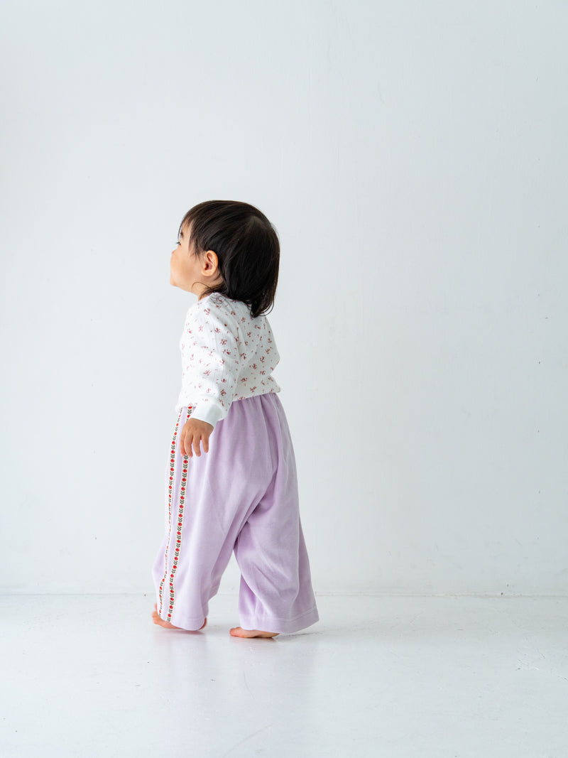 Flower line pants