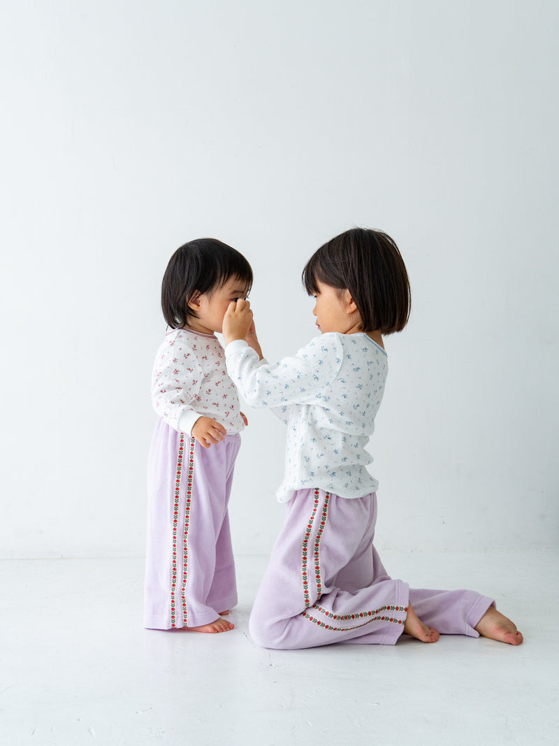 Flower line pants