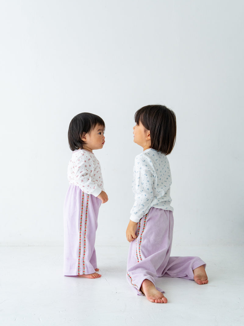 Flower line pants