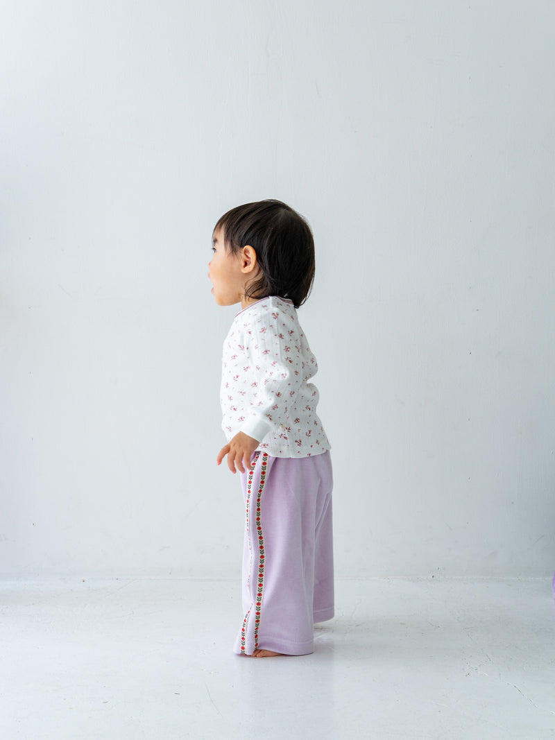 Flower line pants