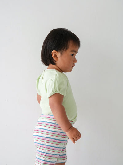 Eyelet puff tee