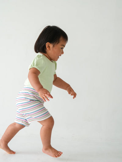 Multi stripe shorts