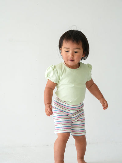 Eyelet puff tee