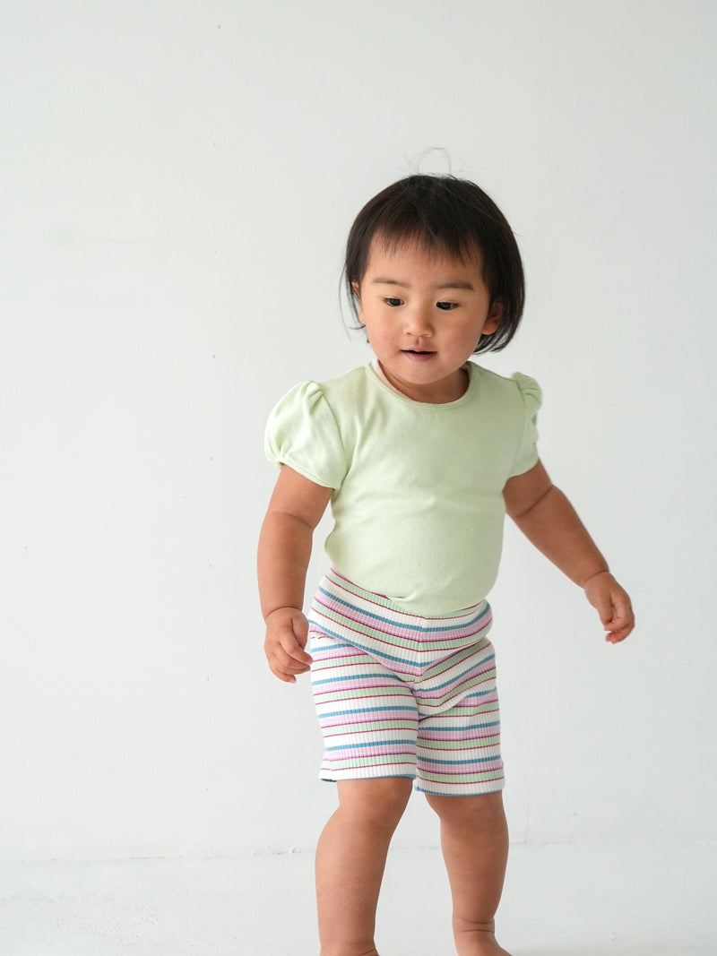 Eyelet puff tee