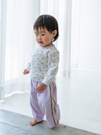 Flower line pants