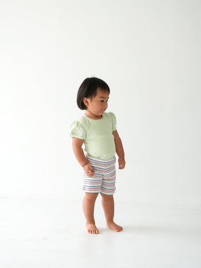 Eyelet puff tee