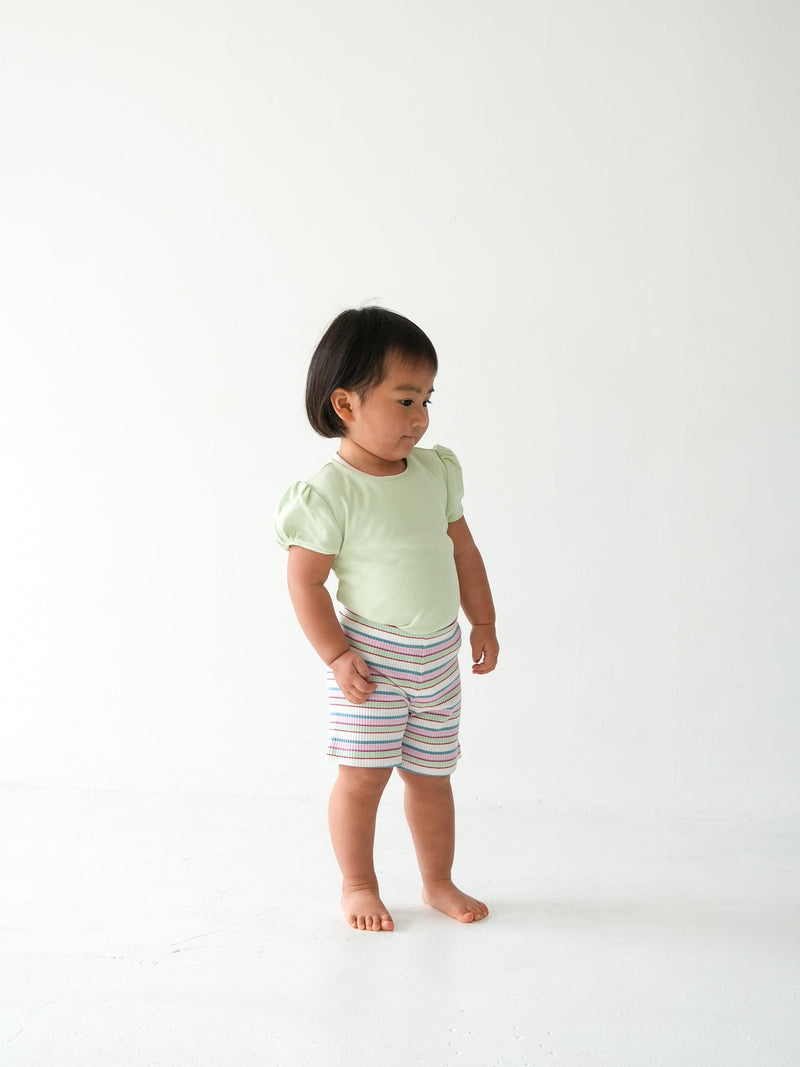 Eyelet puff tee