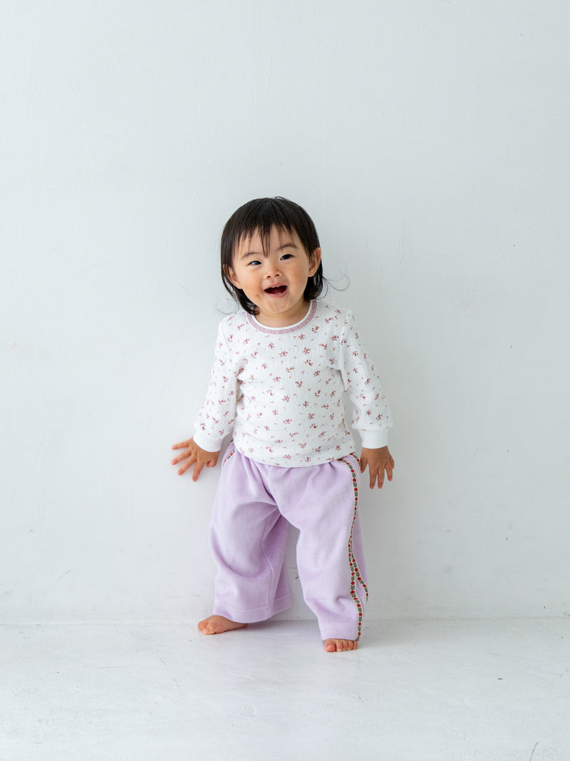 Flower line pants