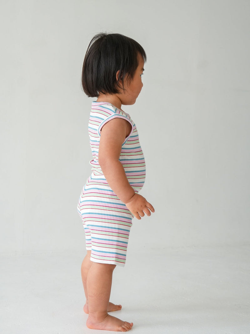 Multi stripe sleeveless