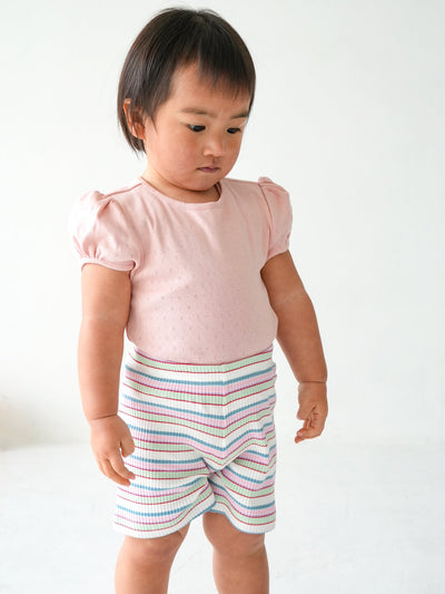 Eyelet puff tee