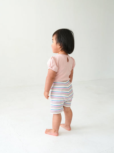 Eyelet puff tee