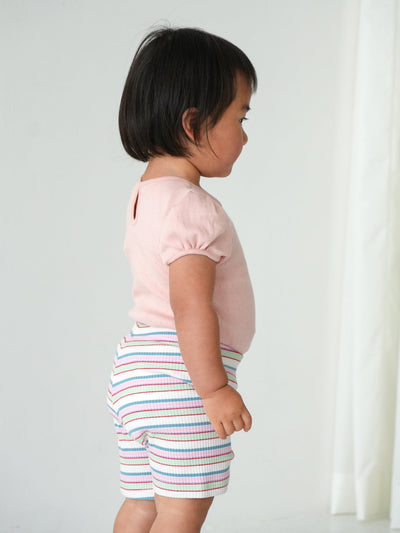 Eyelet puff tee