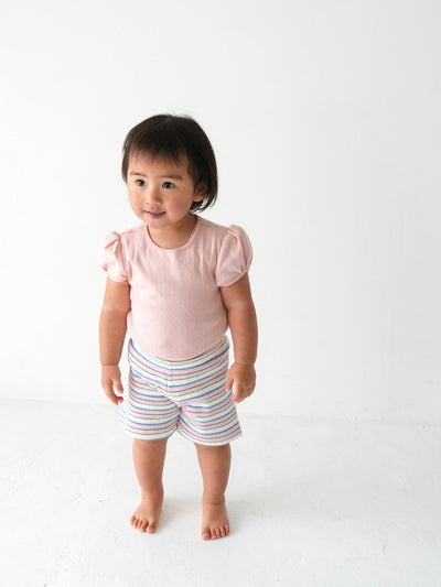Eyelet puff tee