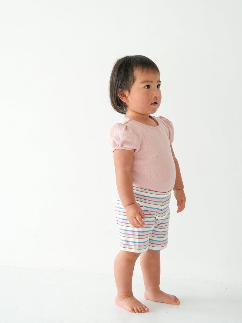 Eyelet puff tee