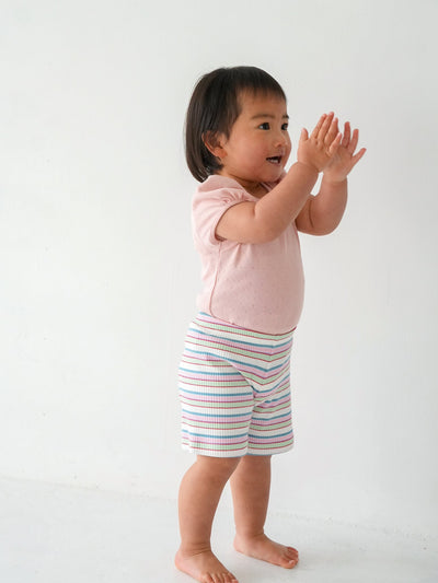 Eyelet puff tee