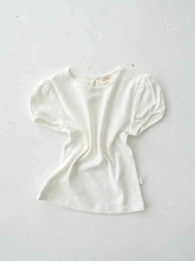 Eyelet puff tee