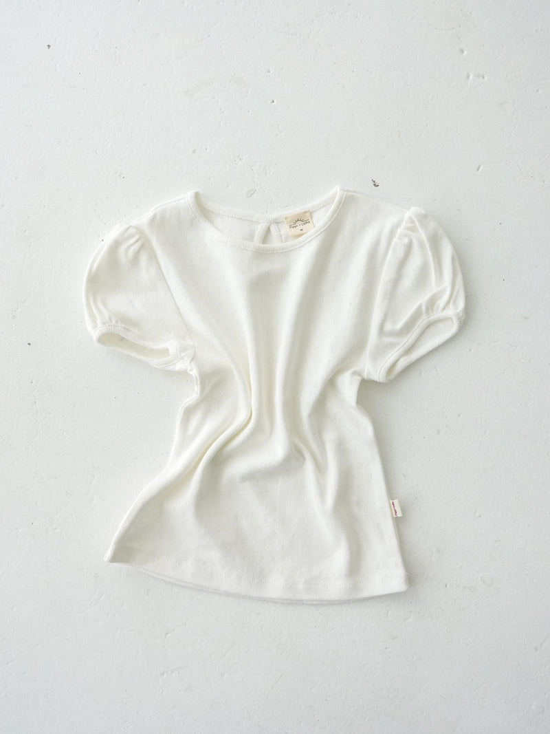 Eyelet puff tee