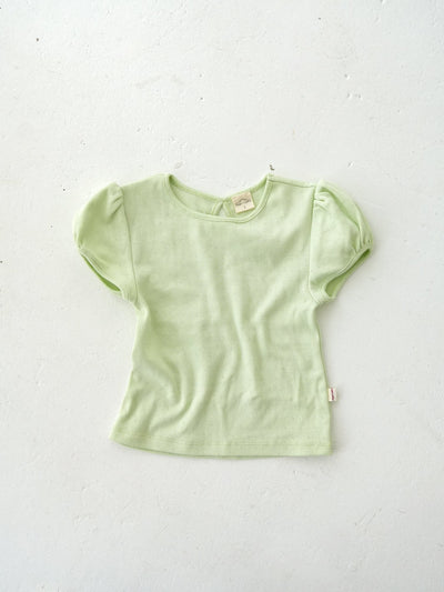 Eyelet puff tee