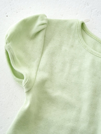 Eyelet puff tee