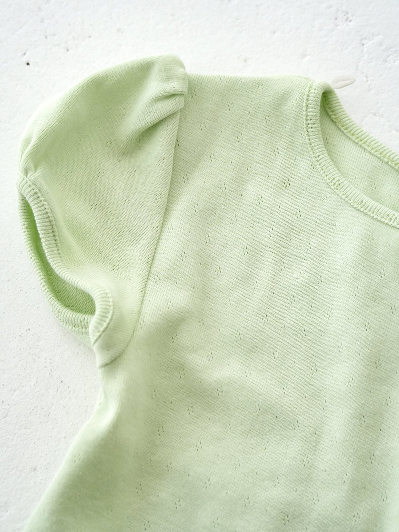 Eyelet puff tee