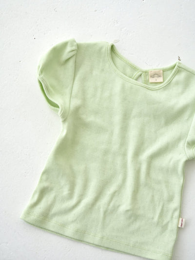 Eyelet puff tee