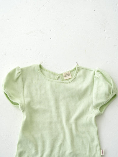 Eyelet puff tee
