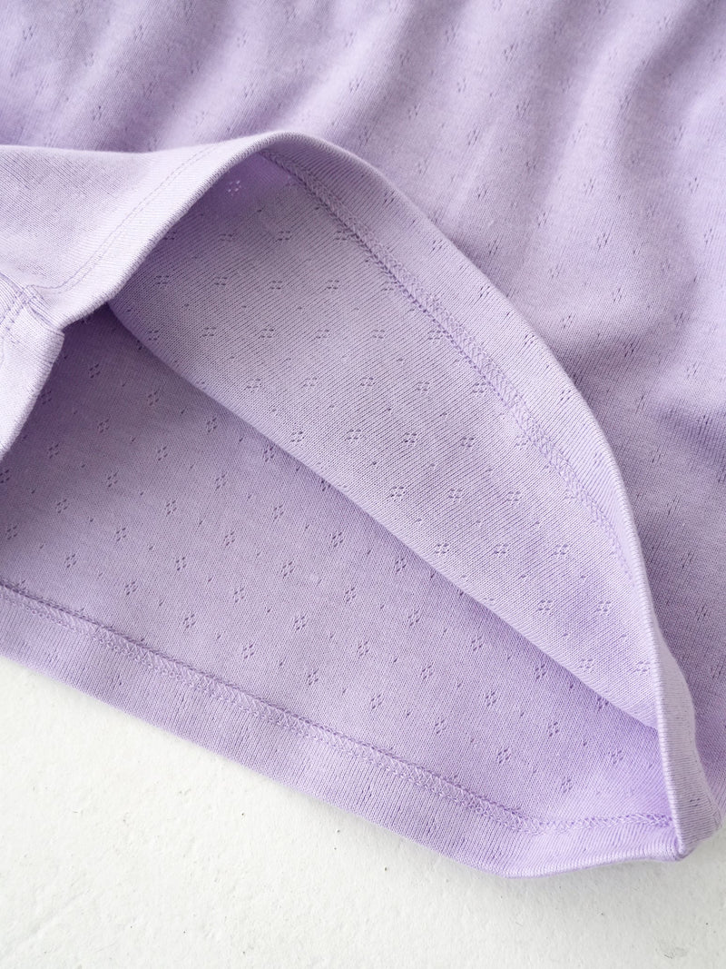 Eyelet puff tee
