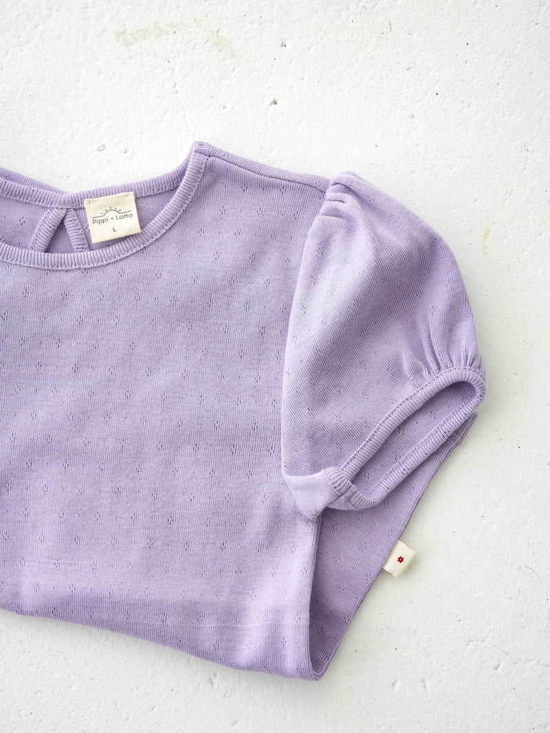 Eyelet puff tee