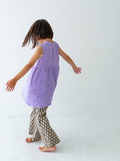 Flower crepe dress