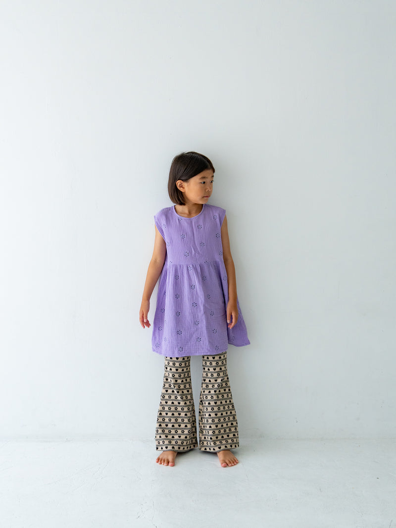 Flower crepe dress