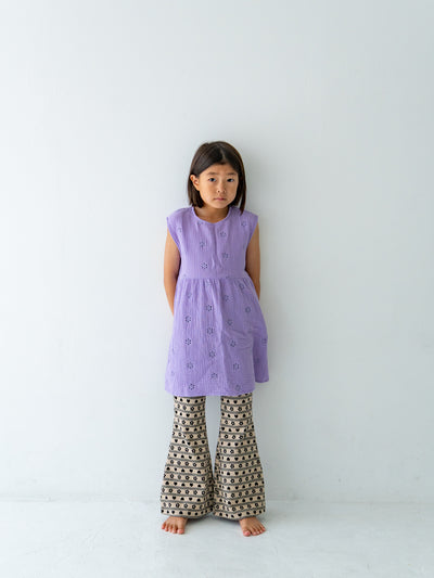 Flower crepe dress