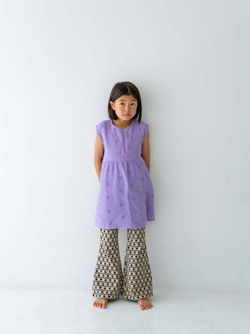 Flower crepe dress