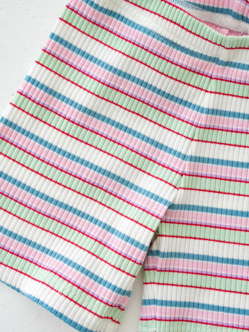 Multi stripe shorts