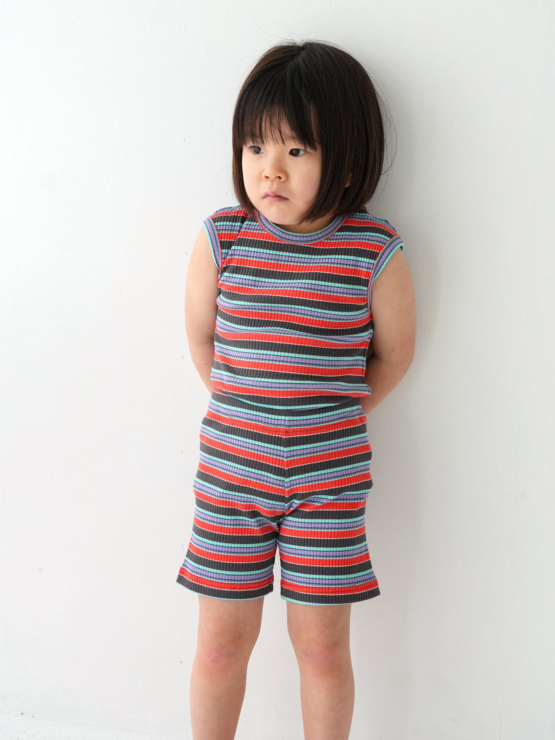 Multi stripe sleeveless