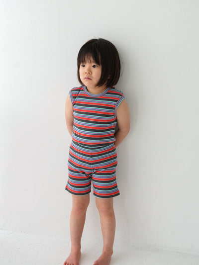 Multi stripe sleeveless