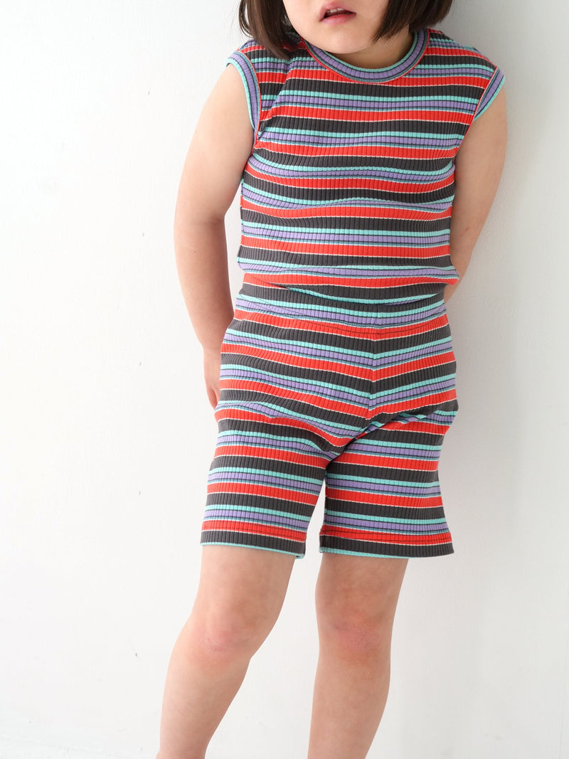 Multi stripe sleeveless
