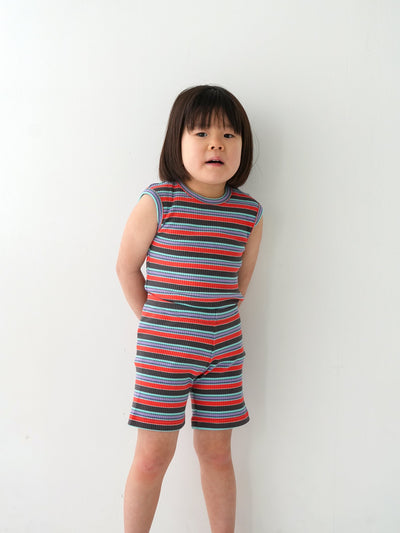 Multi stripe sleeveless