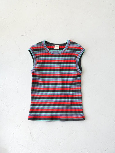 Multi stripe sleeveless
