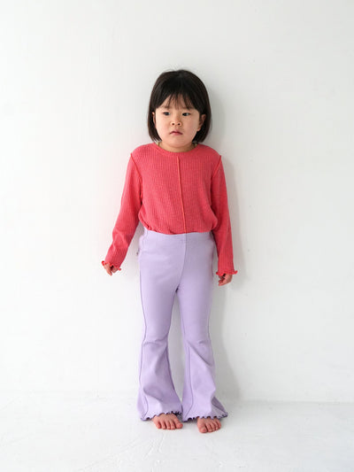 Flare cotton pants