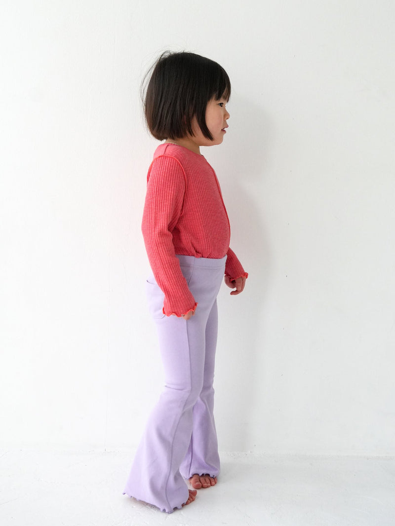 Flare cotton pants
