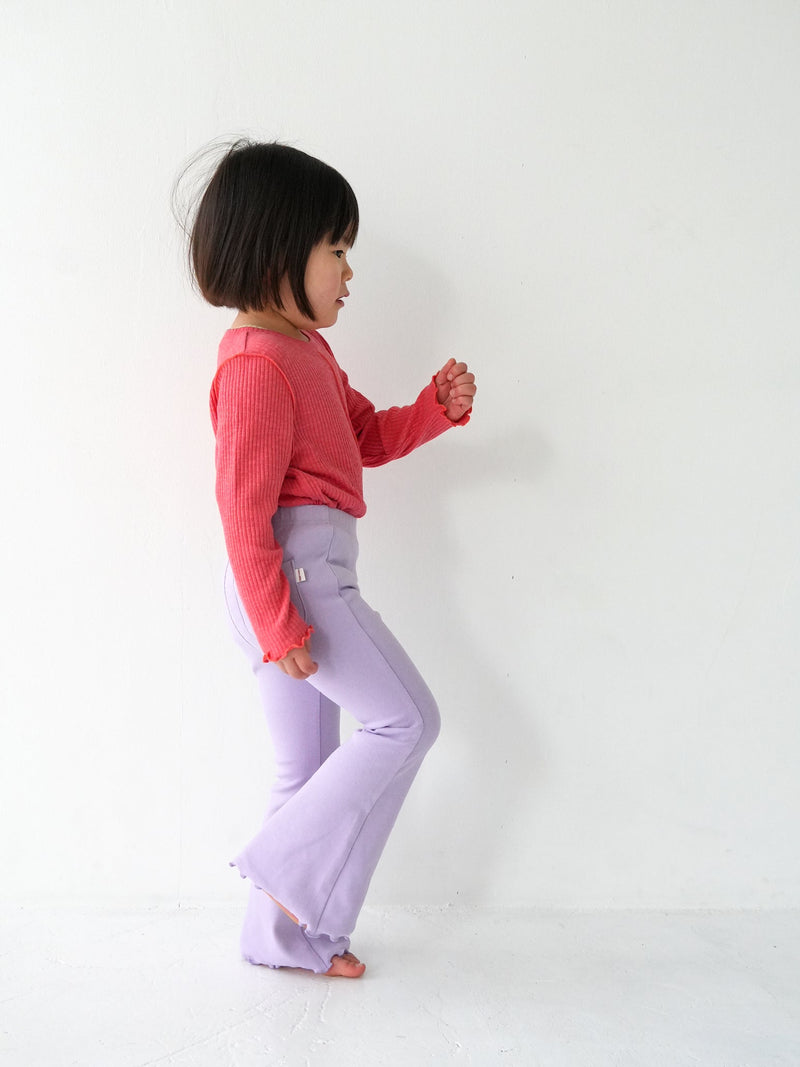 Flare cotton pants