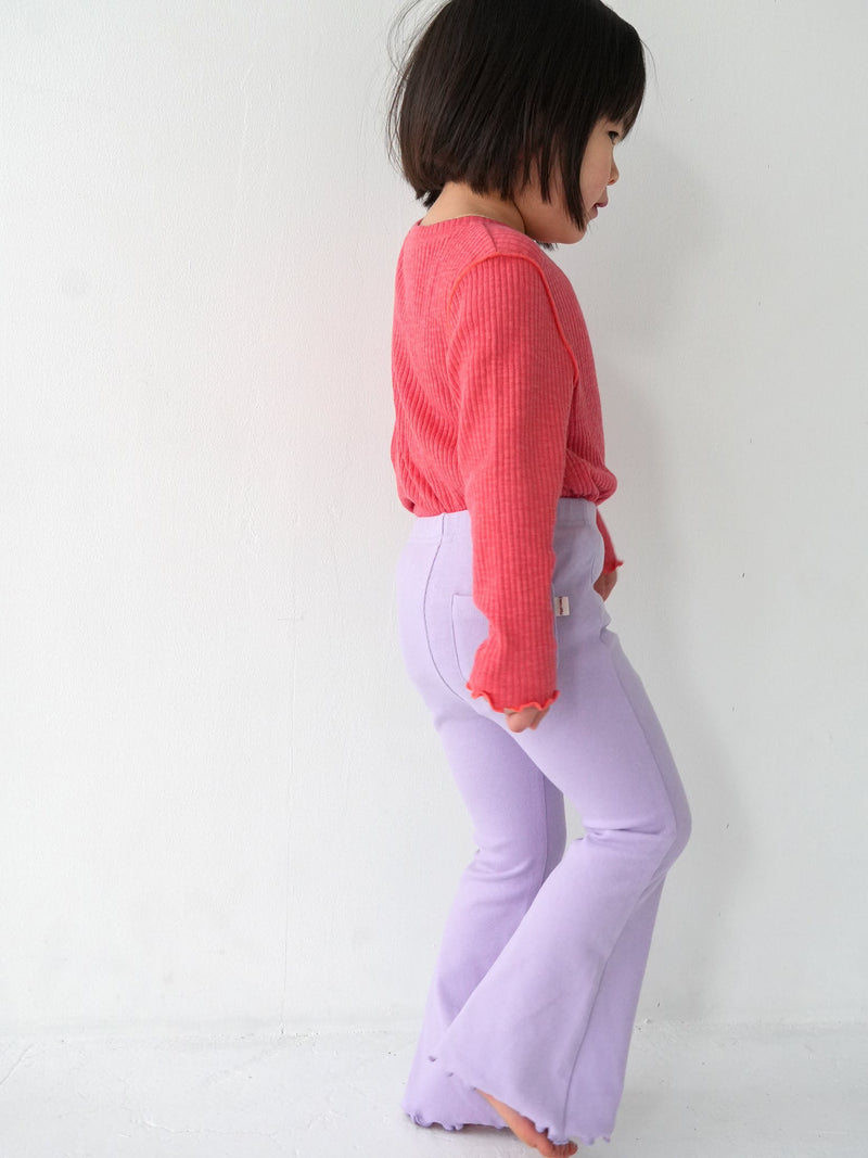 Flare cotton pants