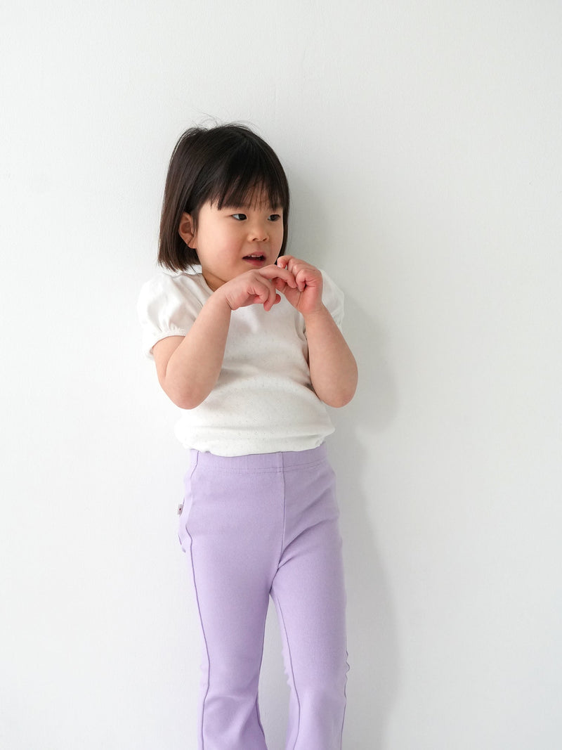 Eyelet puff tee