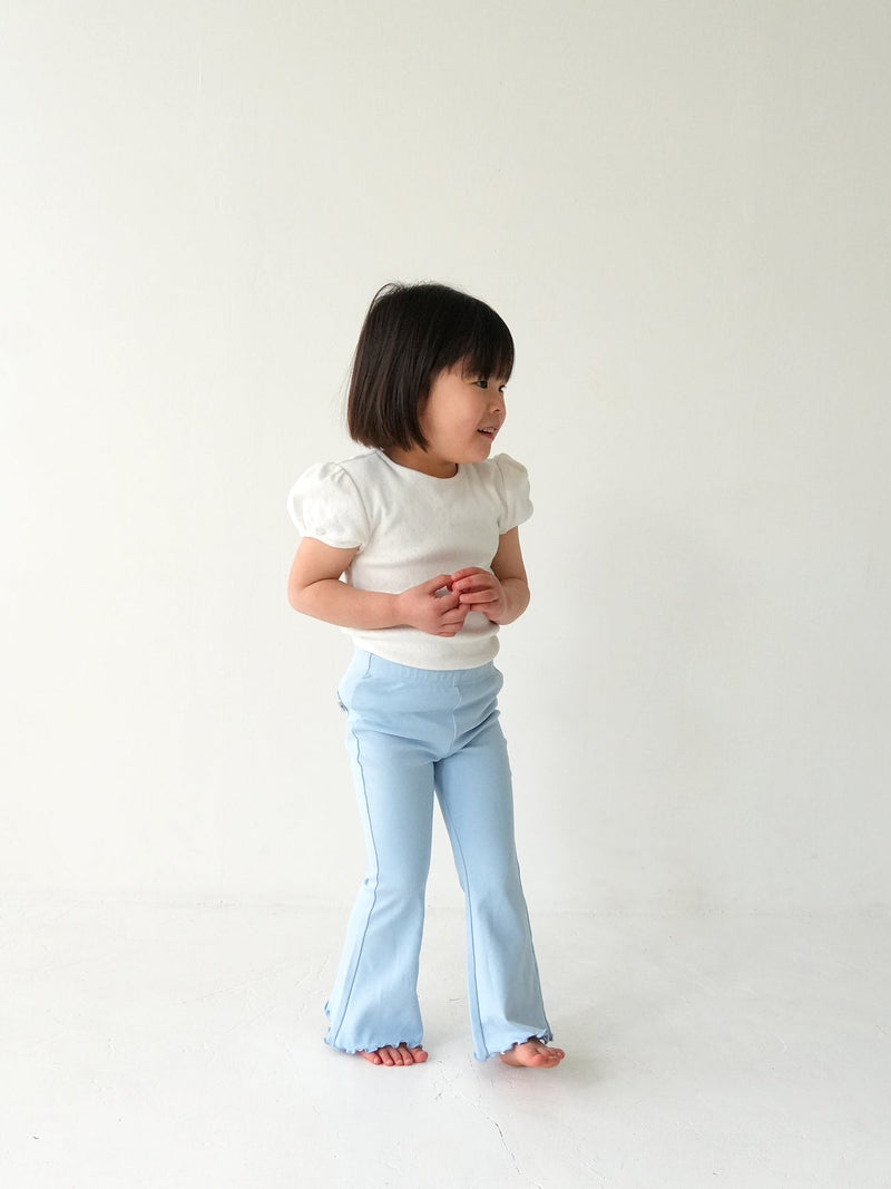 Flare cotton pants