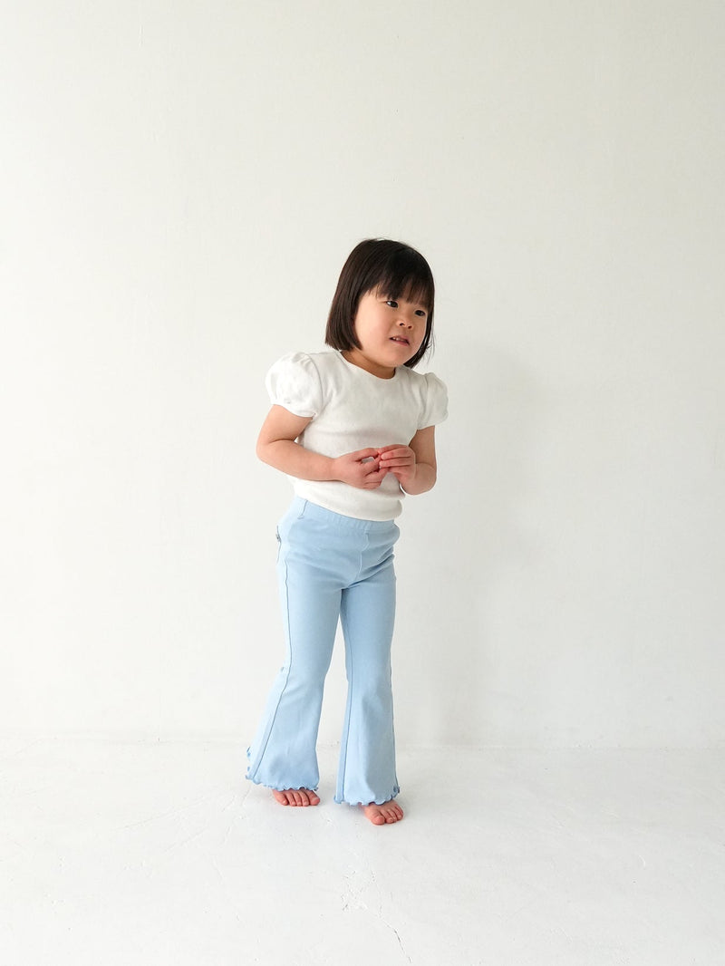Eyelet puff tee