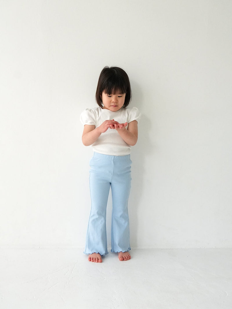 Eyelet puff tee