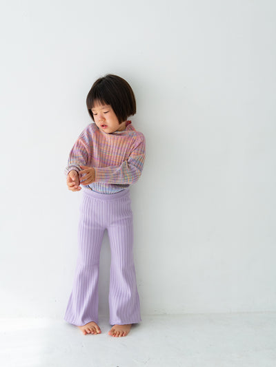 Knit flare pants